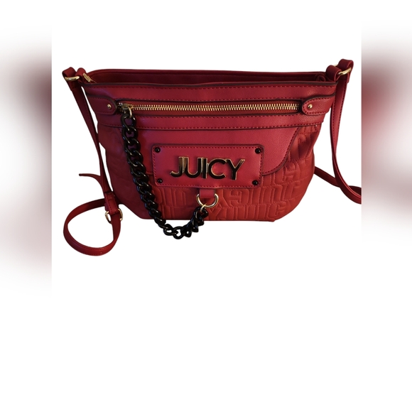 JUICY COUTURE Red Trackstar Crossbody Handbag - Picture 1 of 9
